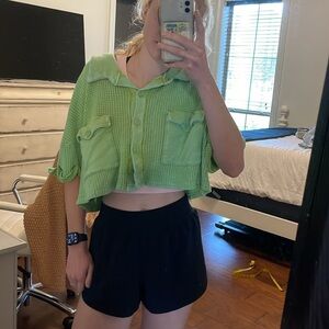 Bucket List Sweater Waffle Knit Top